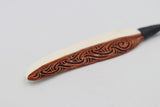 Bone Feather Pendant with Staining