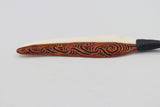 Bone Feather Pendant with Staining