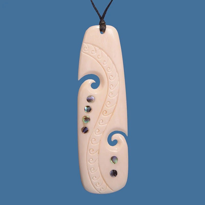 Bone drop pendant