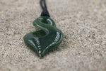 New Zealand Greenstone Wrapped Twist