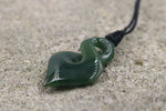 New Zealand Greenstone Wrapped Twist