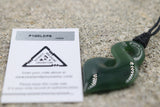 New Zealand Greenstone Wrapped Twist