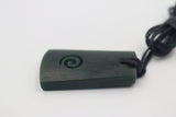 New Zealand Greenstone Toki with Carved Koru