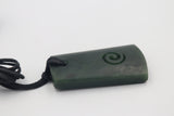 New Zealand Greenstone Toki with Carved Koru