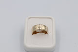 9ct Gold Wedding Band 8mm wide