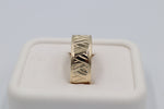 9ct Gold Wedding Band 8mm wide