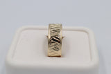 9ct Gold Wedding Band 8mm wide