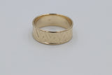 9ct Gold Wedding Band 8mm wide