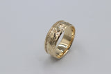 9ct Gold Wedding Band 8mm wide