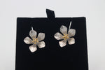 Stg Silver Earrings New zealand Alpine Gentian