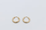 9ct Gold Huggies with Hinge 10mm