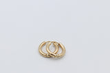 9ct Gold Huggies with Hinge 10mm