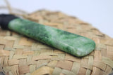 New Zealand Haast Greenstone Polished Toki carved by Mike