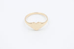 9ct Gold Girls Signet Ring Plain
