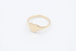 9ct Gold Girls Signet Ring Plain