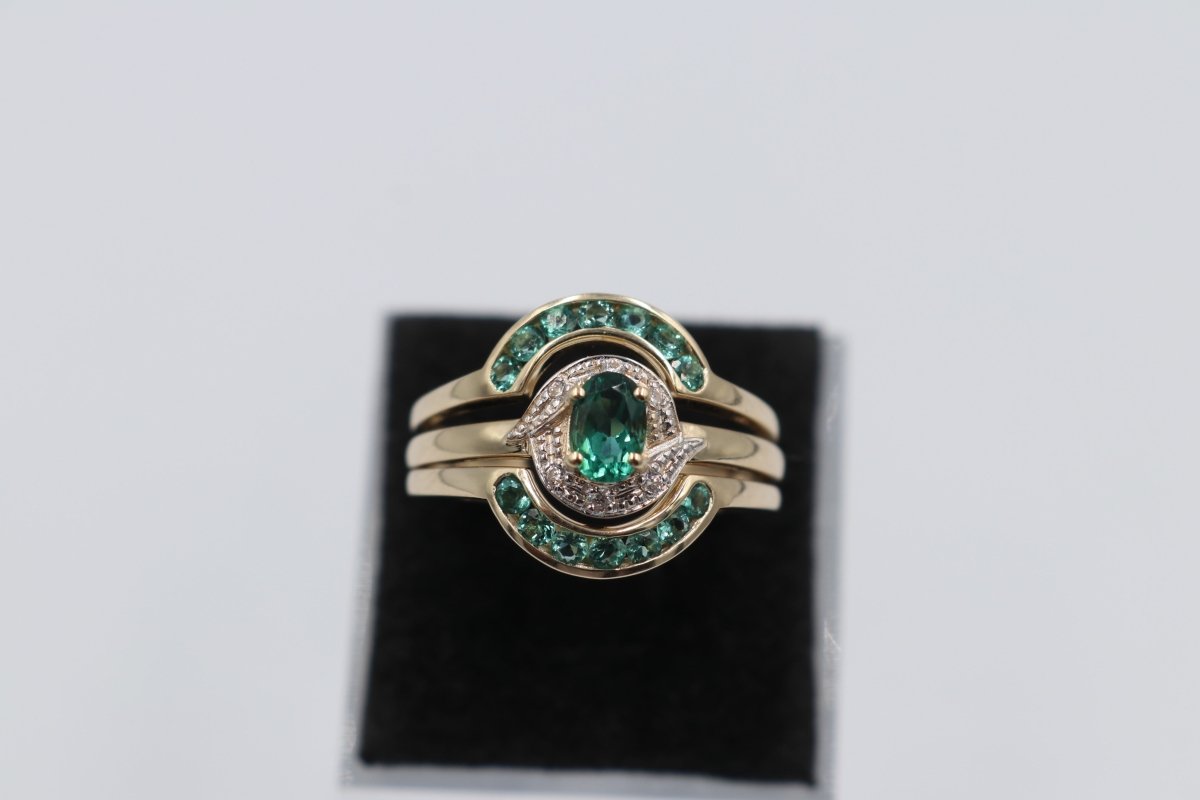 9ct Gold Trio Set of rings
