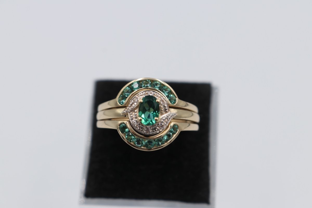9ct Gold Trio Set of rings