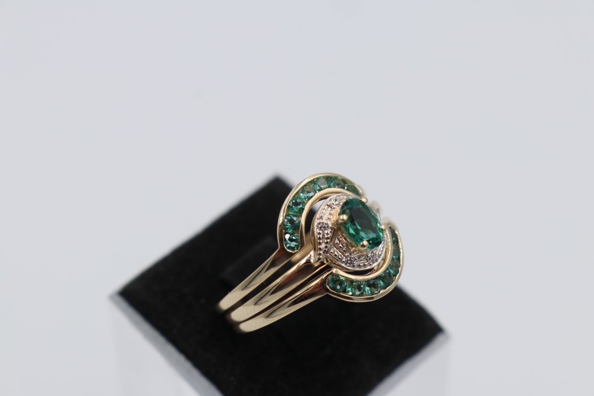 9ct Gold Trio Set of rings