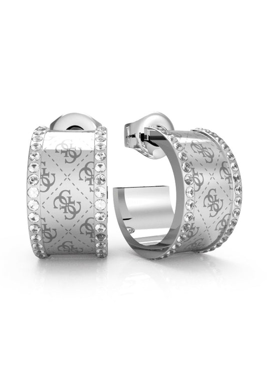 Guess Silver Double Side Earring - JUBE01159JWRHT/U