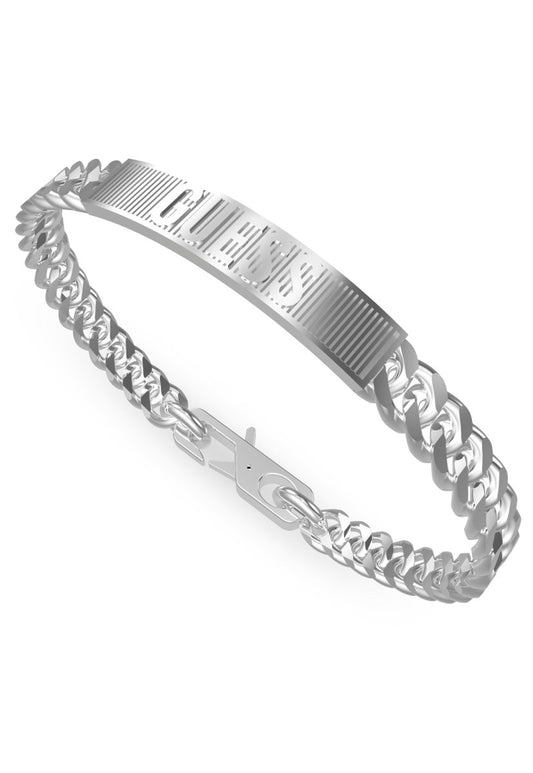 Guess Silver Logo Tags Bracelet - JUMB01356JWSTL