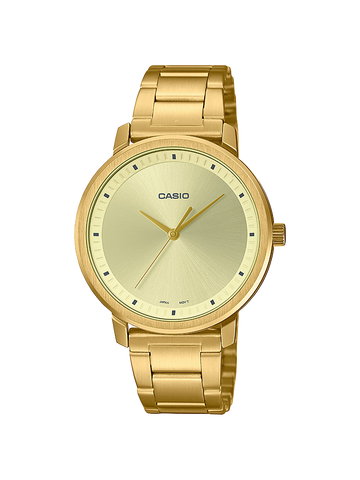 Casio Ladies Gold with Gold Dial Watch  - LTPB115G-9E