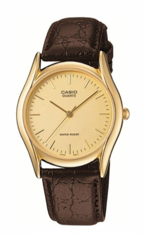Casio Men's Gold Dial Watch - MTP-1094Q-9A
