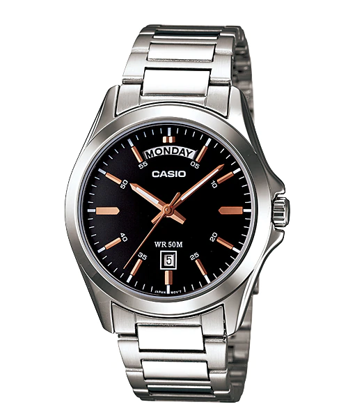 Casio black dial watch deals