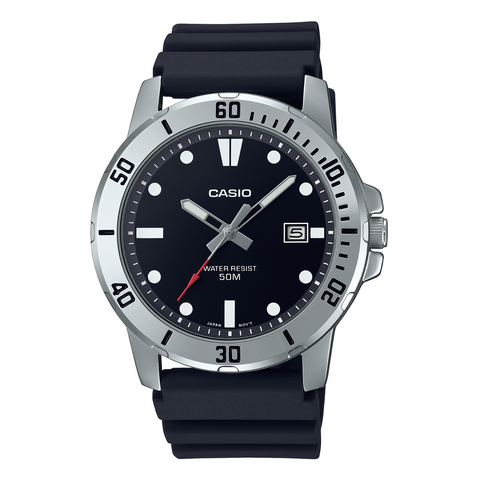 Casio Black Standard Watch - MTP-VD01-1E
