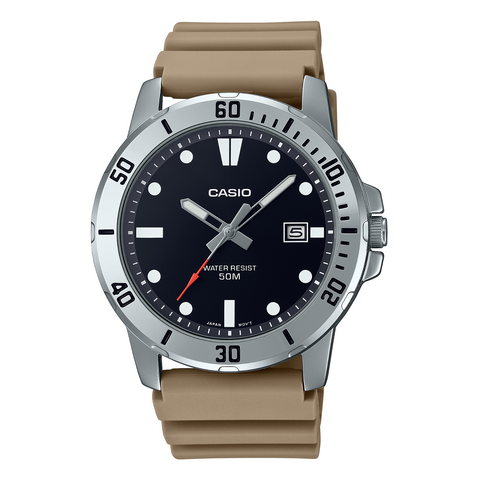 Casio Brown/Black Standard Watch - MTP-VD01-5E