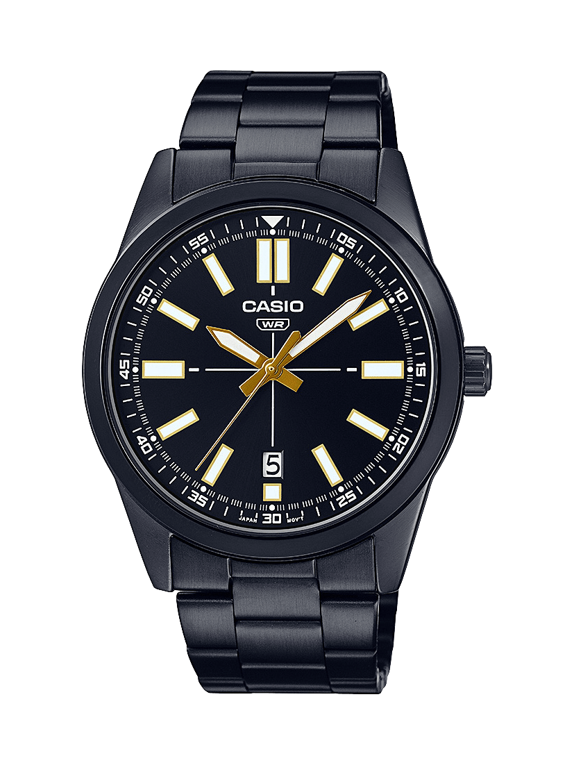 Casio Casual Mens Analogue Gold Tone MTPVD02B-1E