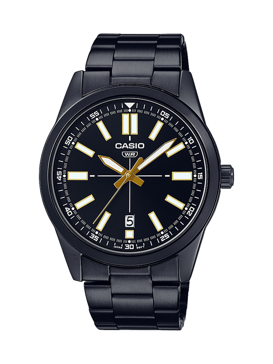 Casio Casual Mens Analogue Gold Tone MTPVD02B-1E