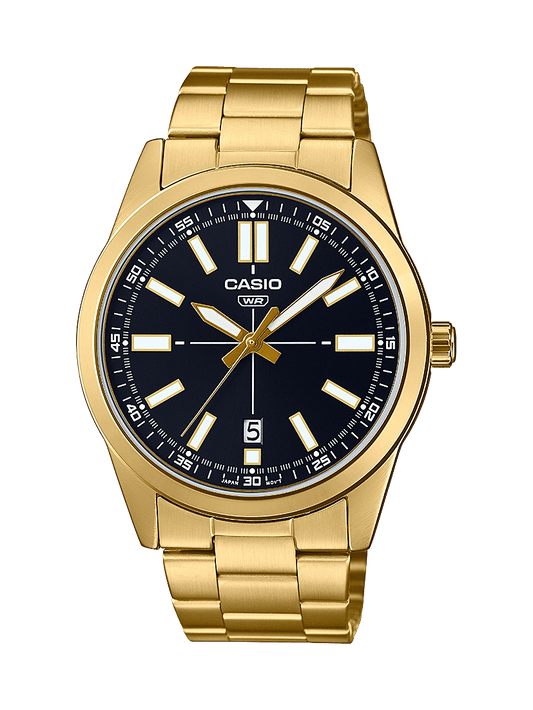 Casio Mens Gold Tone Watch - MTPVD02G-1E