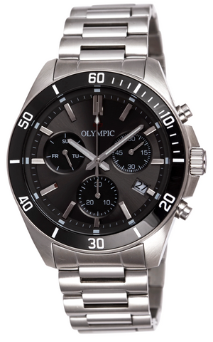 Olympic Mens Chrongraph Series Black Dial Watch - 29509