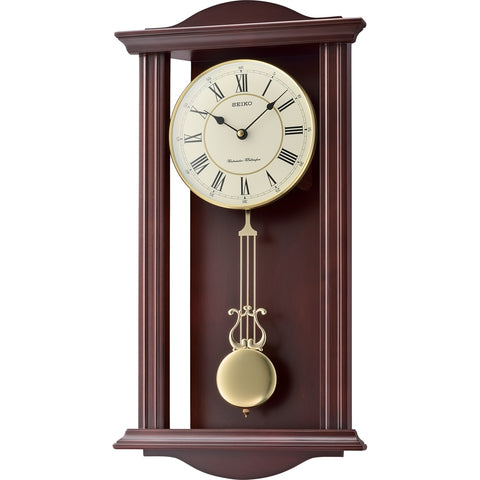 Seiko Pendulum  Chiming Wall Clock QXH072-B
