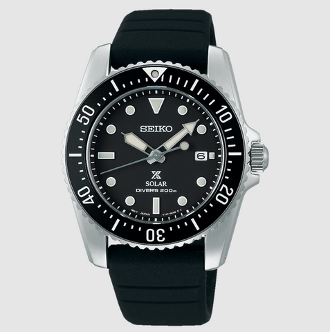 Seiko Mens Black Prospex Corporation Watch - SNE573P