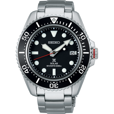 Seiko Mens Black/Silver Prospex Watch - SNE589P