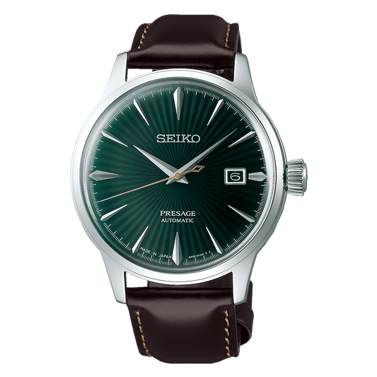 Seiko Mens Presage Green Dail Watch - SRPD37J