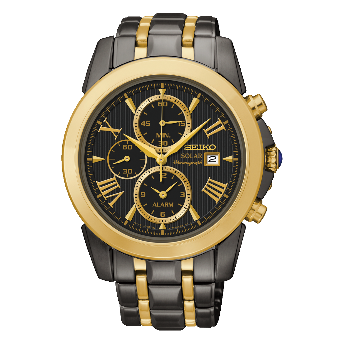 Seiko Mens Black/Gold Le Grand Sport Watch - SSC218P