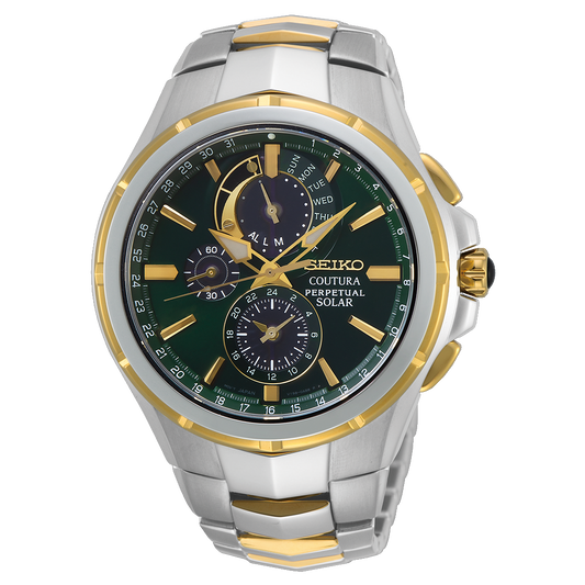 Seiko Mens Coutura Green Dial Watch - SSC764