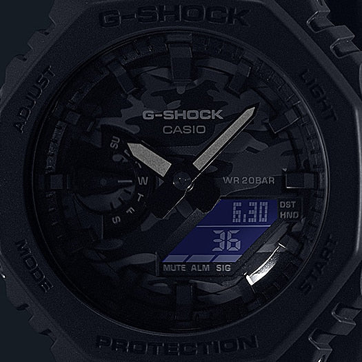 G Shock Black Ionic Octagonal Watch - GA-2100CA-8A