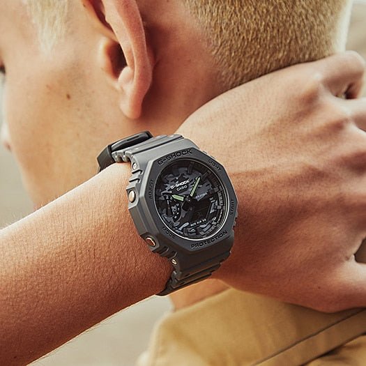 G Shock Black Ionic Octagonal Watch - GA-2100CA-8A