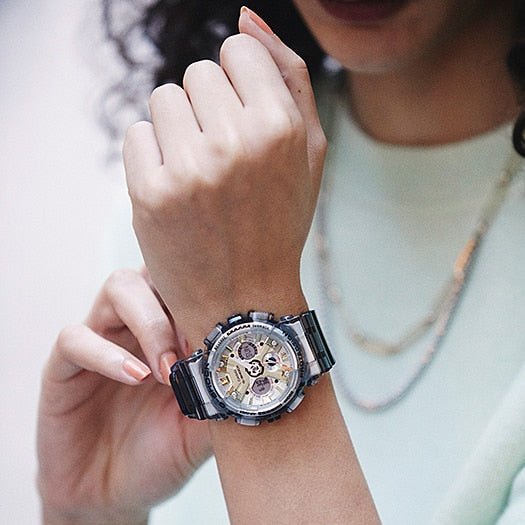 G-Shock Women's Clear Grey Digi-AnaWatch - GMA-S120GS-8A