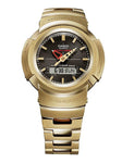 G Shock Due Gold Metal With Black Dial Watch - AWM500GD-9A