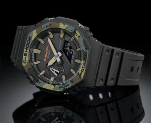 G-Shock Green Camouflage Analog-Digit (GA-2110 Series) Watch - GA-2100SU-1A