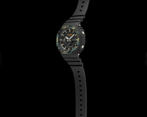 G-Shock Green Camouflage Analog-Digit (GA-2110 Series) Watch - GA-2100SU-1A