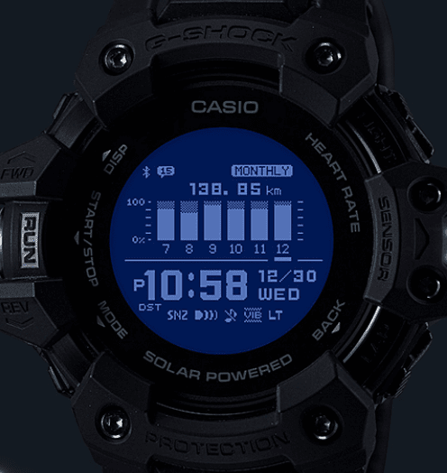 G shock Heart Rate Monitor White Watch - GBD-H1000-1A7