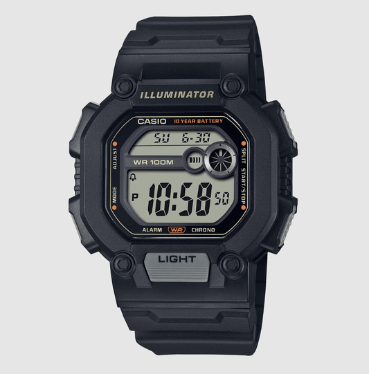 Casio Mens Black Xtra Long Strap Watch - W-737HX-1AV