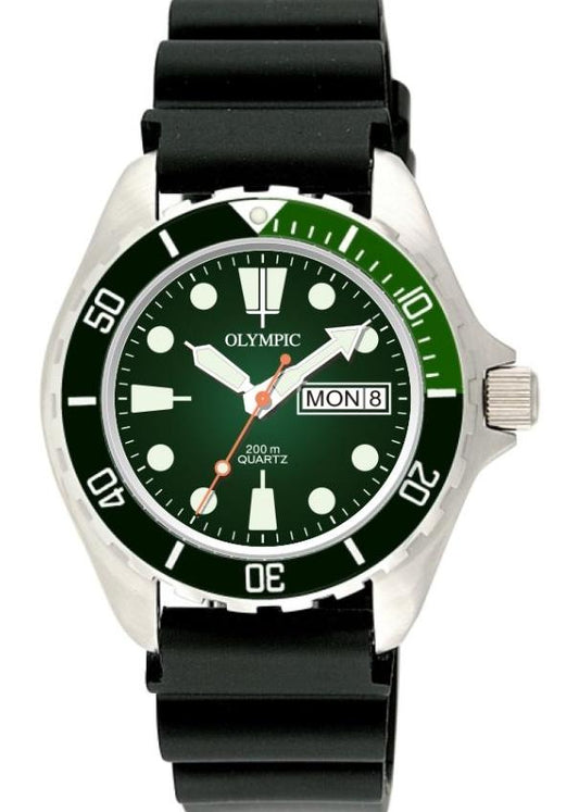 Olympic Men's Green Dial Divers Watch - 2749