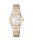 Citizen Ladies Gold Tone With Silver Steel Expansion Watch - EQ2004-95A