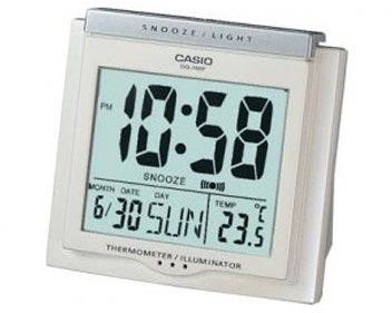 Casio Cream Digital Alarm Clock - DQ-750F-8